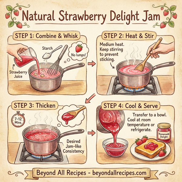 Natural Strawberry Delight Jam instructions