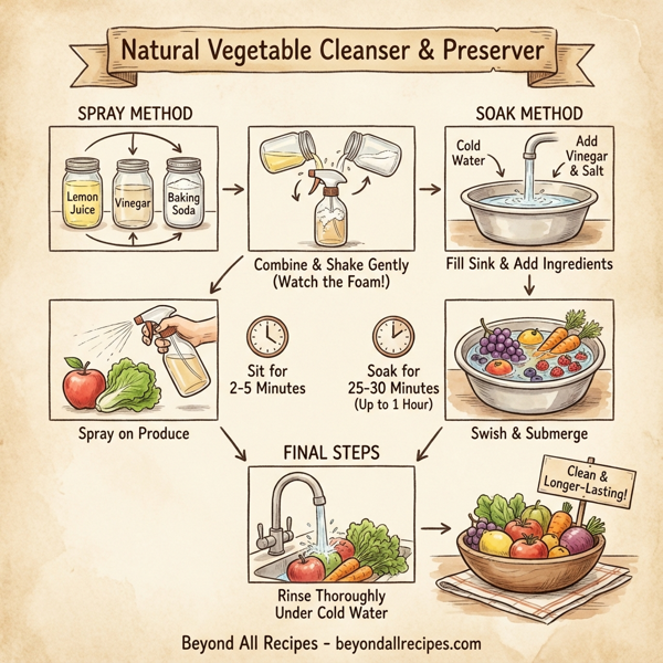 Natural Vegetable Cleanser & Preserver instructions