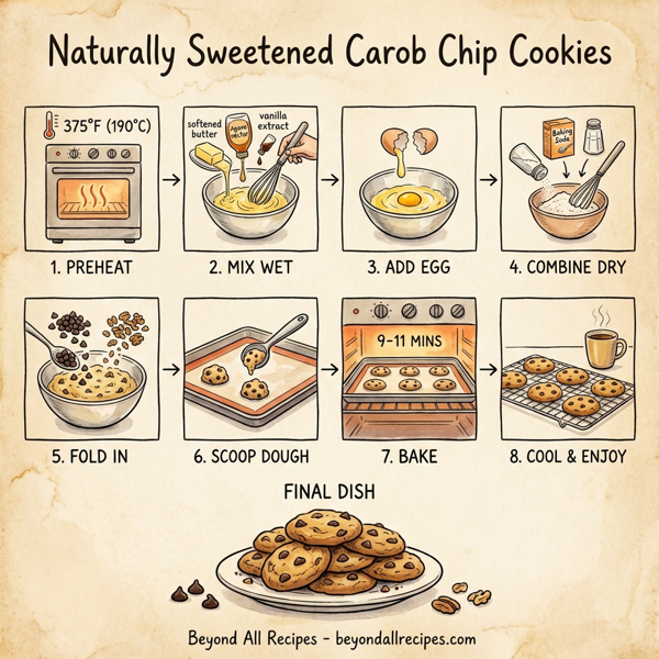 Naturally Sweetened Carob Chip Cookies instructions