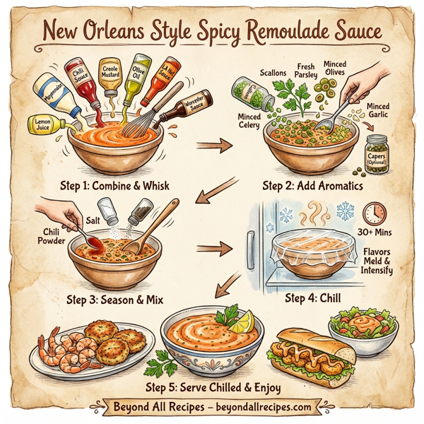New Orleans Style Spicy Remoulade Sauce instructions