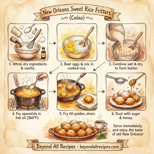 New Orleans Sweet Rice Fritters instructions