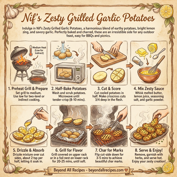 Nif's Zesty Grilled Garlic Potatoes instructions