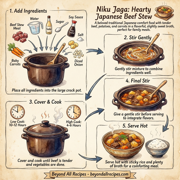 Niku Jaga: Hearty Japanese Beef Stew instructions