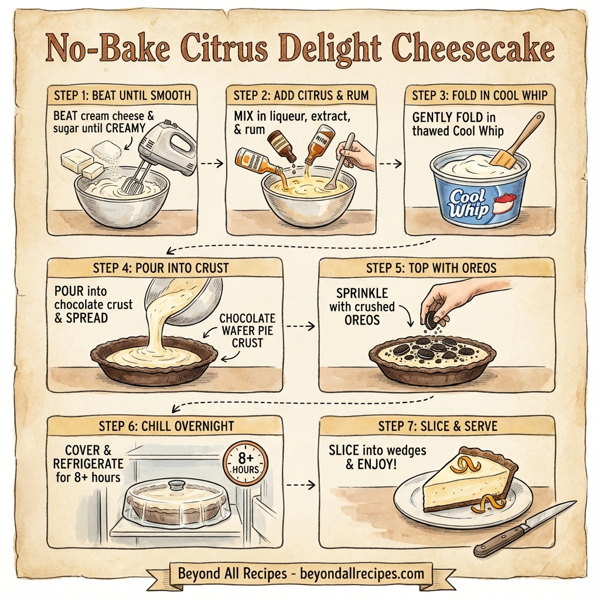 No-Bake Citrus Delight Cheesecake instructions