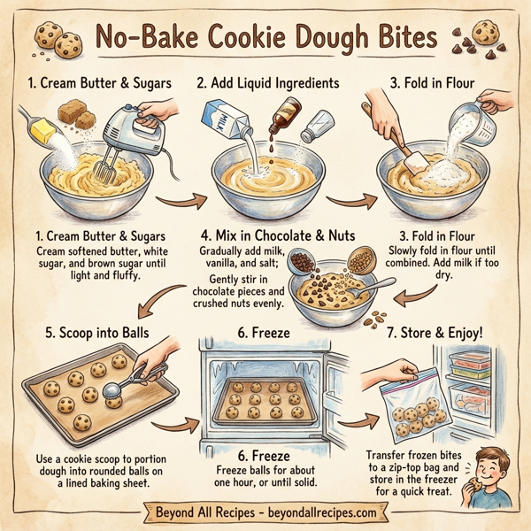 No-Bake Cookie Dough Bites instructions