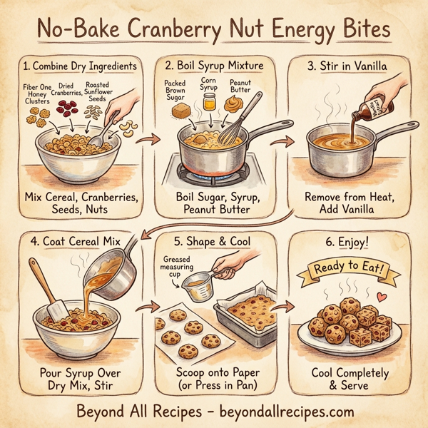 No-Bake Cranberry Nut Energy Bites instructions