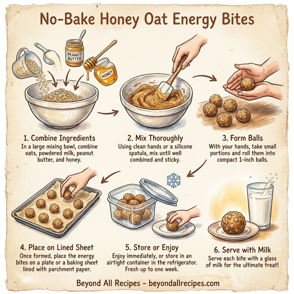 No-Bake Honey Oat Energy Bites instructions