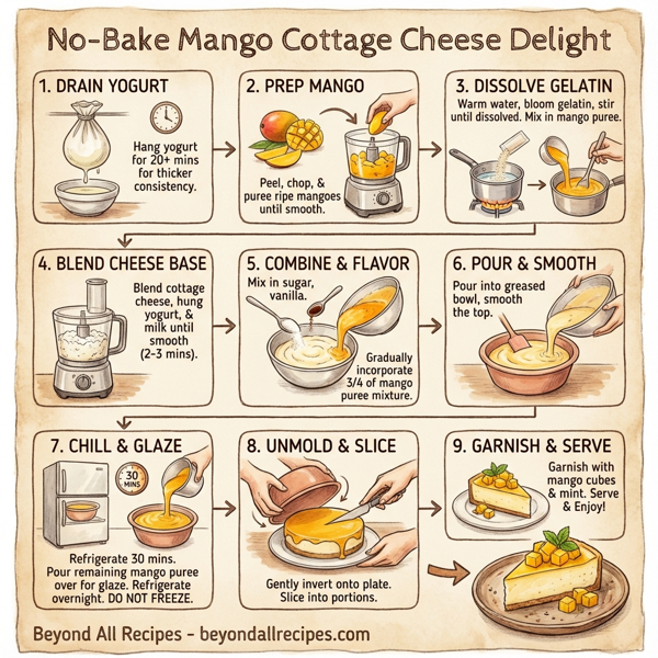 No-Bake Mango Cottage Cheese Delight instructions