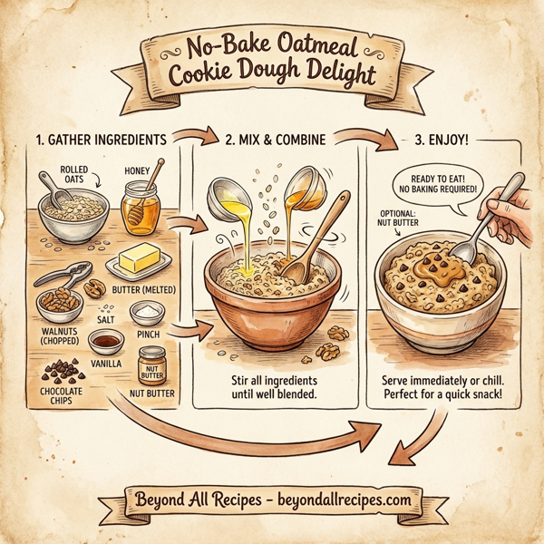 No-Bake Oatmeal Cookie Dough Delight instructions