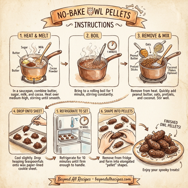 No-Bake Owl Pellets instructions