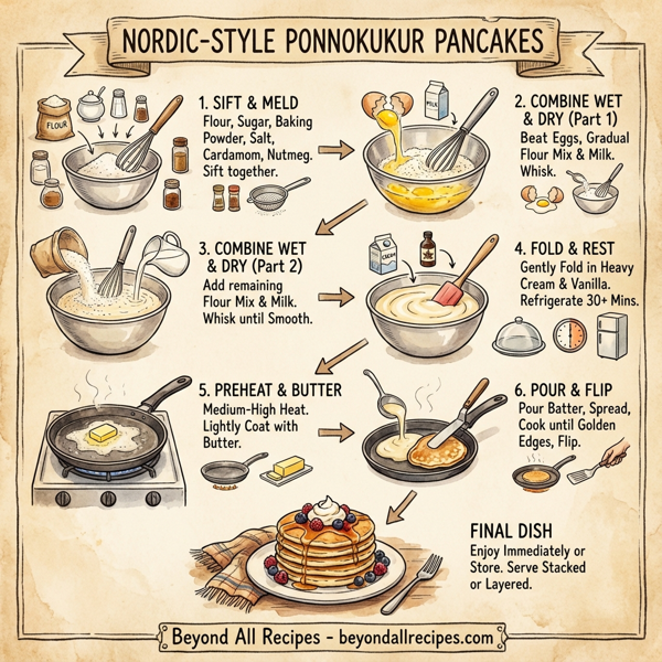 Nordic-Style Ponnokukur Pancakes instructions