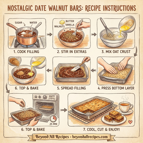 Nostalgic Date Walnut Bars instructions