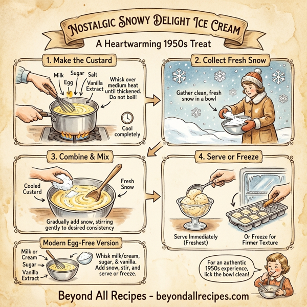 Nostalgic Snowy Delight Ice Cream instructions