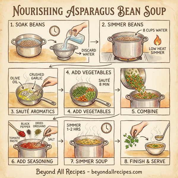 Nourishing Asparagus Bean Soup instructions