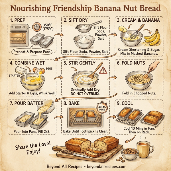 Nourishing Friendship Banana Nut Bread instructions