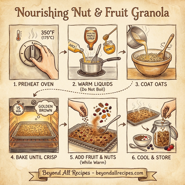 Nourishing Nut & Fruit Granola instructions