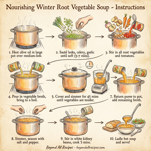 Nourishing Winter Root Vegetable Soup instructions