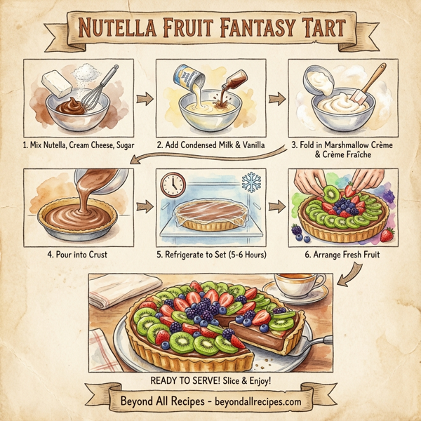Nutella Fruit Fantasy Tart instructions