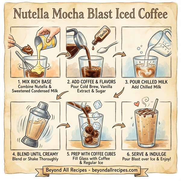 Nutella Mocha Blast Iced Coffee instructions