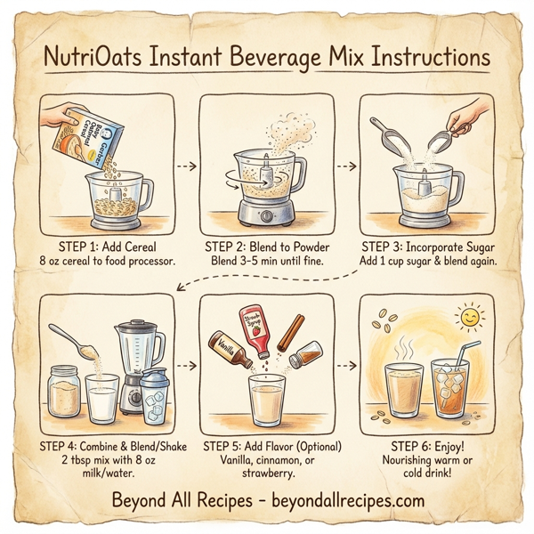 NutriOats Instant Beverage Mix instructions