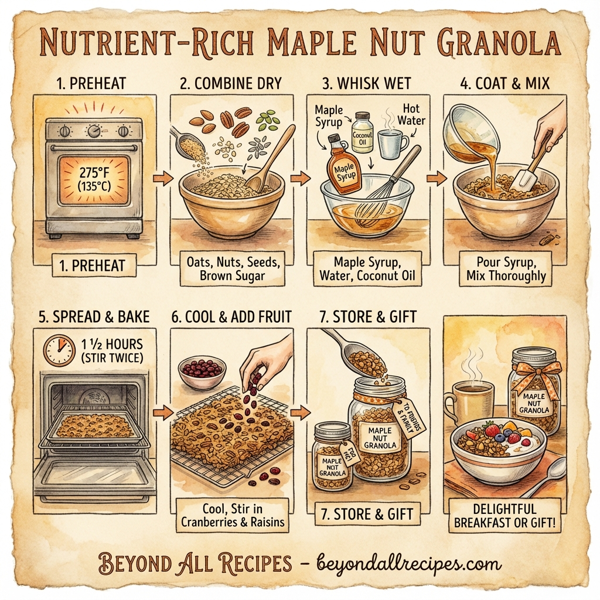 Nutrient-Rich Maple Nut Granola instructions