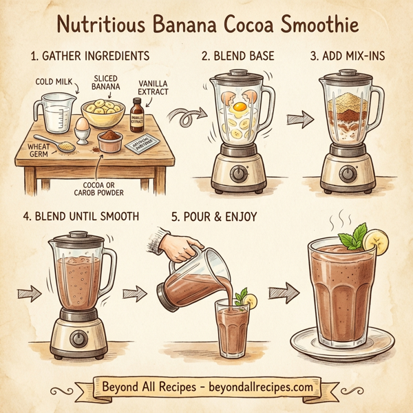 Nutritious Banana Cocoa Smoothie instructions
