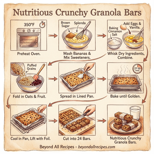 Nutritious Crunchy Granola Bars instructions