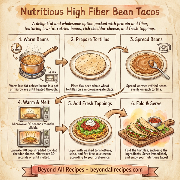 Nutritious High Fiber Bean Tacos instructions