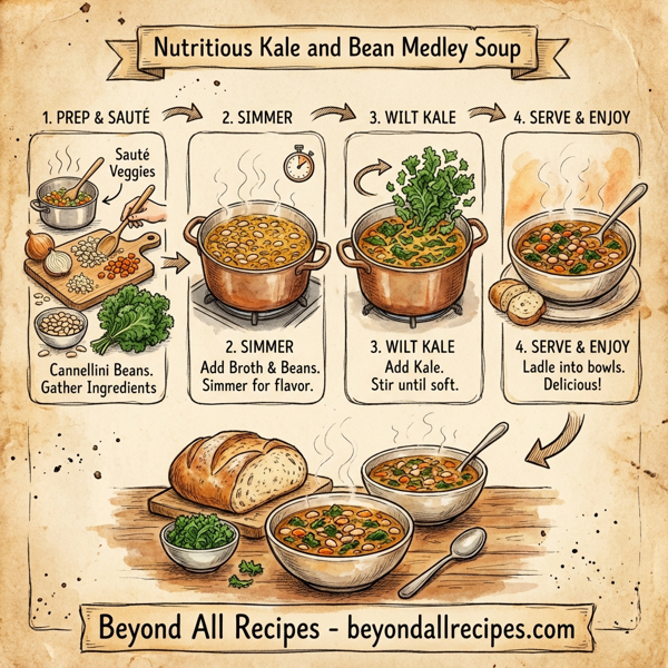 Nutritious Kale and Bean Medley Soup instructions
