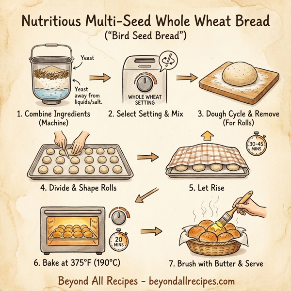Nutritious Multi-Seed Whole Wheat Bread instructions