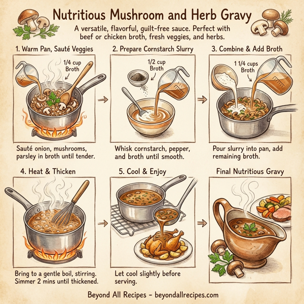 Nutritious Mushroom and Herb Gravy instructions