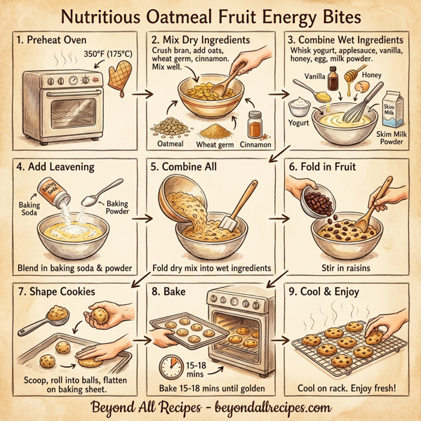 Nutritious Oatmeal Fruit Energy Bites instructions