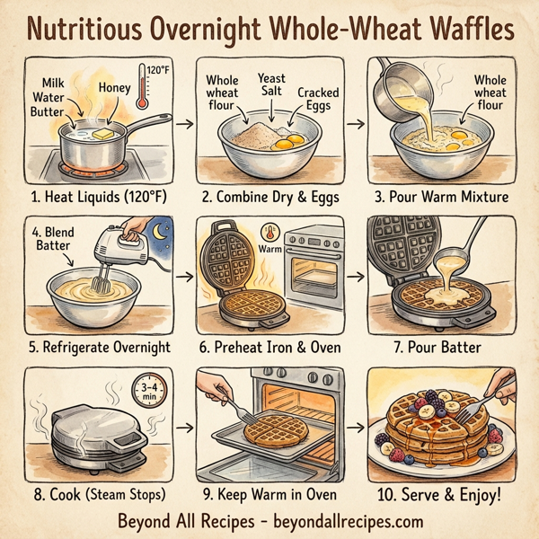 Nutritious Overnight Whole-Wheat Waffles instructions