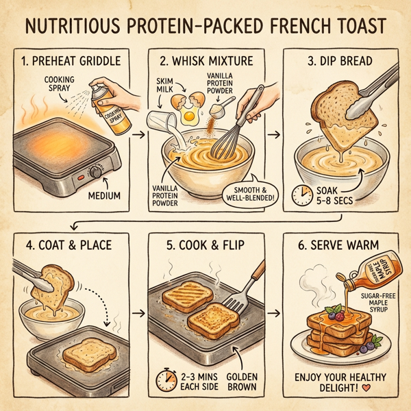 Nutritious Protein-Packed French Toast instructions