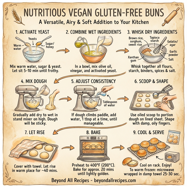 Nutritious Vegan Gluten-Free Buns instructions