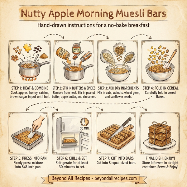 Nutty Apple Morning Muesli Bars instructions