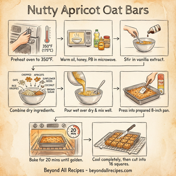 Nutty Apricot Oat Bars instructions
