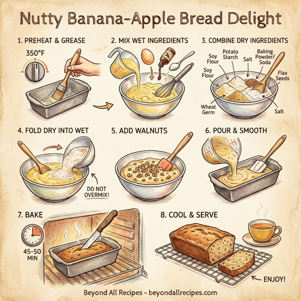 Nutty Banana-Apple Bread Delight instructions