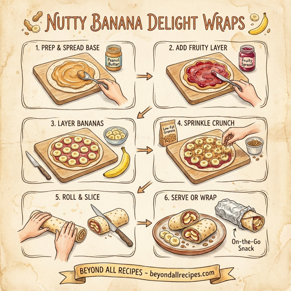 Nutty Banana Delight Wraps instructions