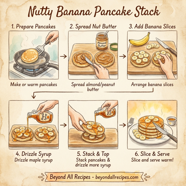 Nutty Banana Pancake Stack instructions