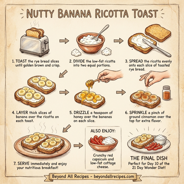 Nutty Banana Ricotta Toast instructions