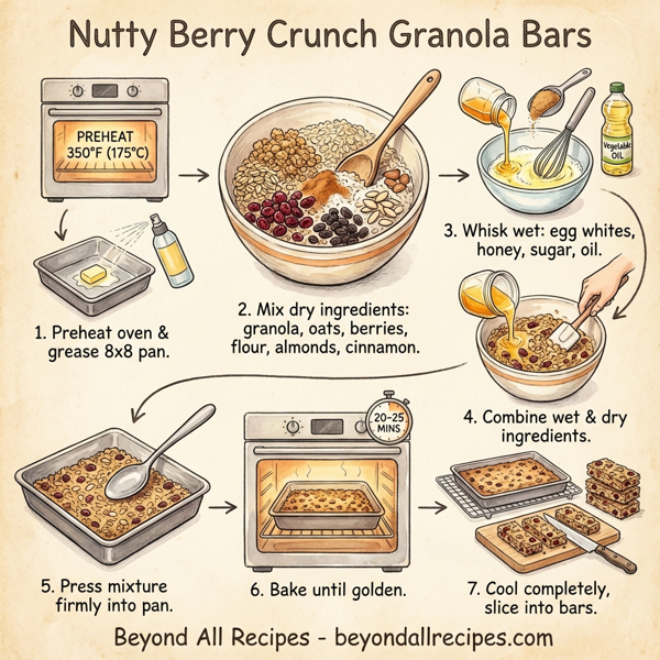 Nutty Berry Crunch Granola Bars instructions