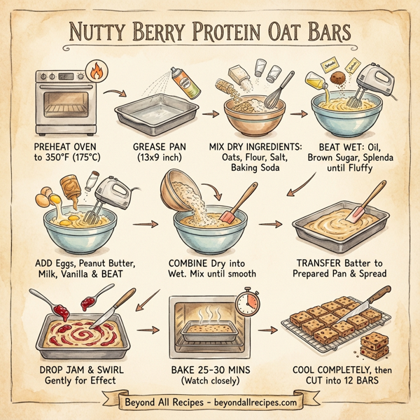 Nutty Berry Protein Oat Bars instructions