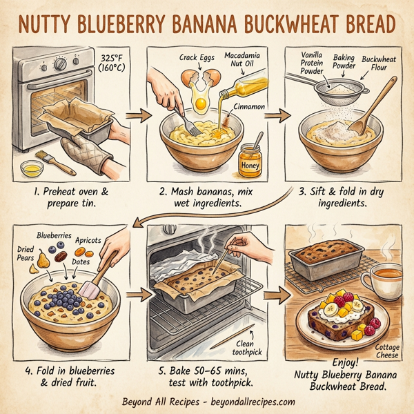 Nutty Blueberry Banana Buckwheat Bread instructions