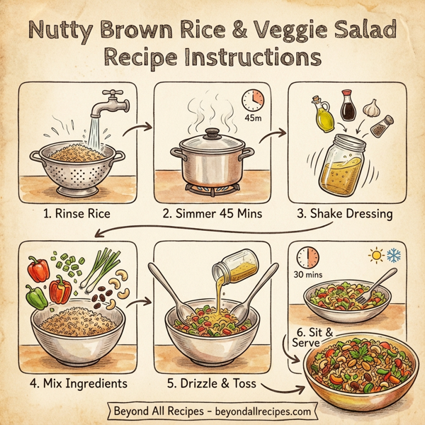 Nutty Brown Rice & Veggie Salad instructions