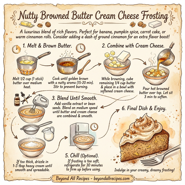 Nutty Browned Butter Cream Cheese Frosting instructions