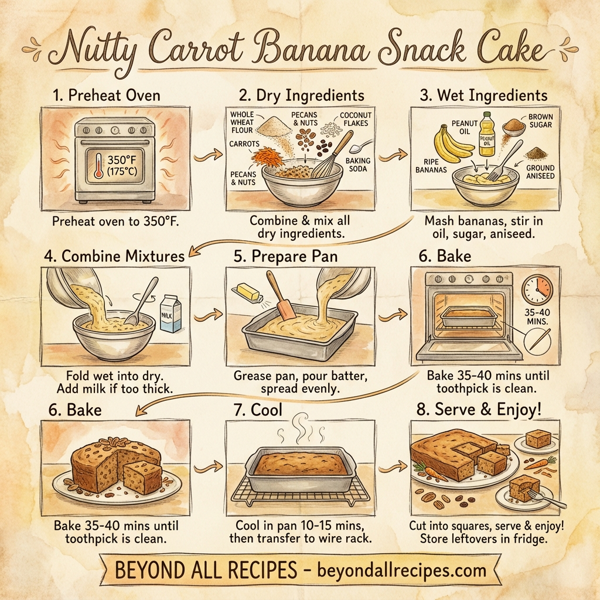 Nutty Carrot Banana Snack Cake instructions