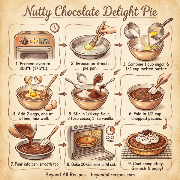 Nutty Chocolate Delight Pie instructions