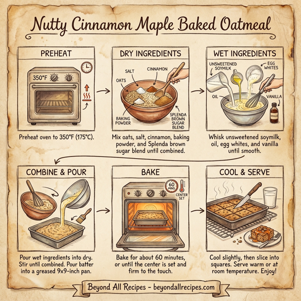 Nutty Cinnamon Maple Baked Oatmeal instructions