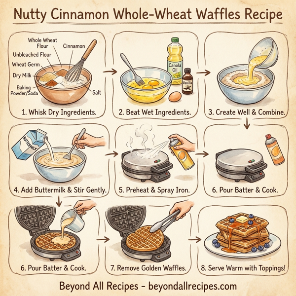 Nutty Cinnamon Whole-Wheat Waffles instructions
